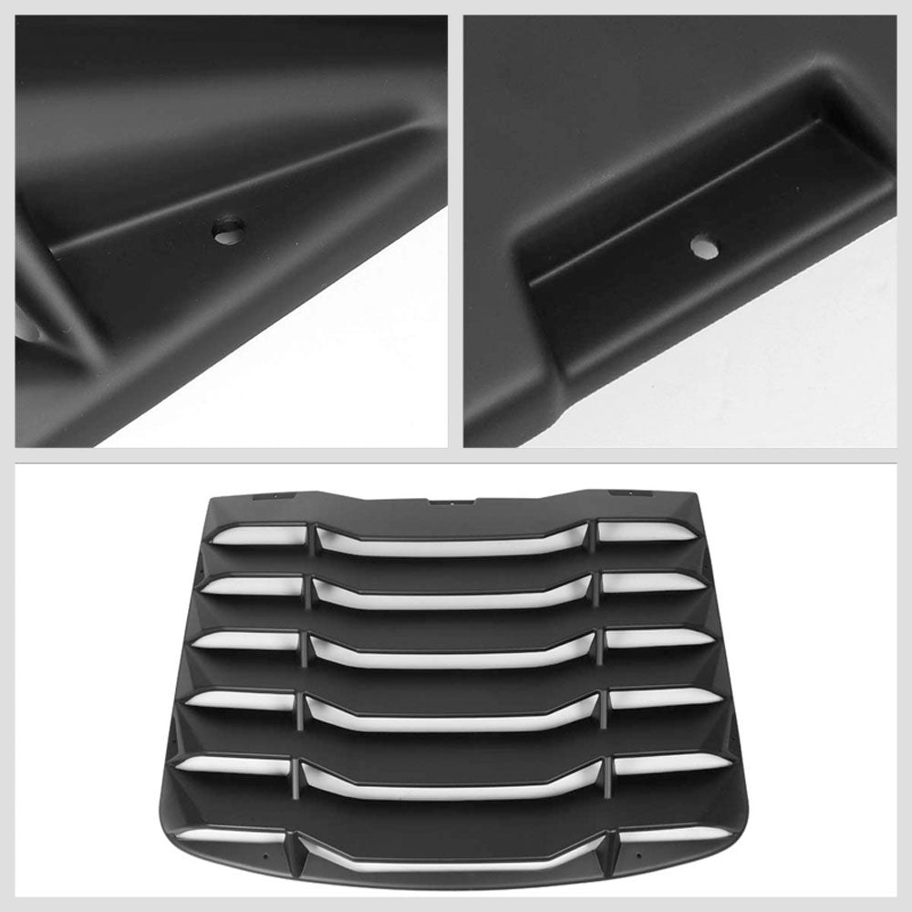 Matte Black Rear Window Vent Louver Scoop Cover For 03-08 Nissan 350Z Coupe