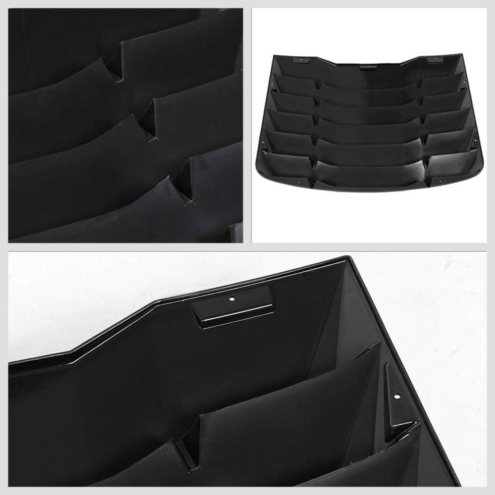 Matte Black Rear Window Vent Louver Scoop Cover For 03-08 Nissan 350Z Coupe
