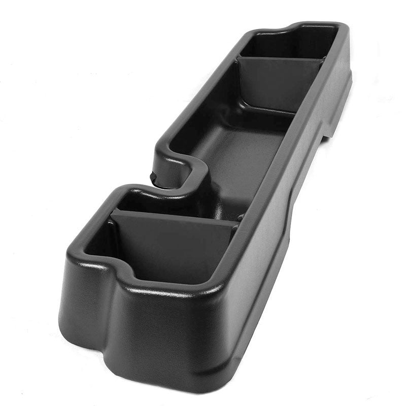 Black ABS Plastic Under Seat Cargo Storage For 04-08 Ford F-150 4.2L/4.6L/5.4L-Consoles & Parts-BuildFastCar
