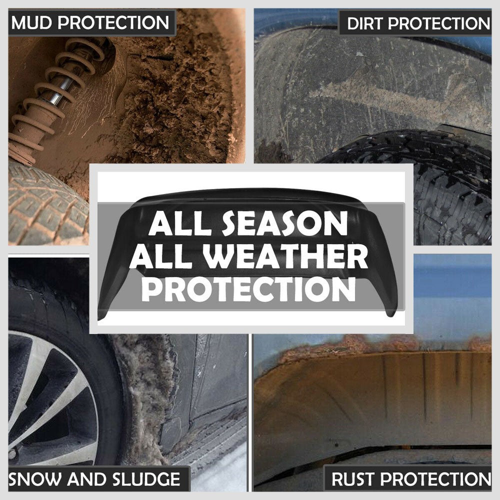 Inner Fender Thermoplastic Rear Wheel Well Guard Mud Flaps For 07-14 Silverado