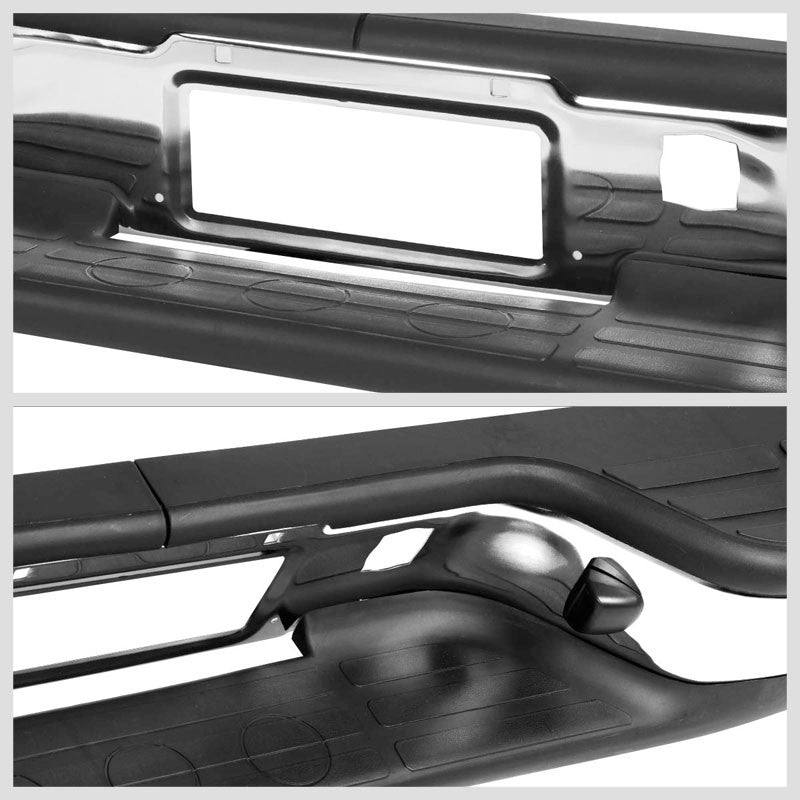 Chrome Rear Replacement Step Bumper For 99-06 Chevrolet Silverado 1500 Fleetside-Body Hardware/Replacement-BuildFastCar