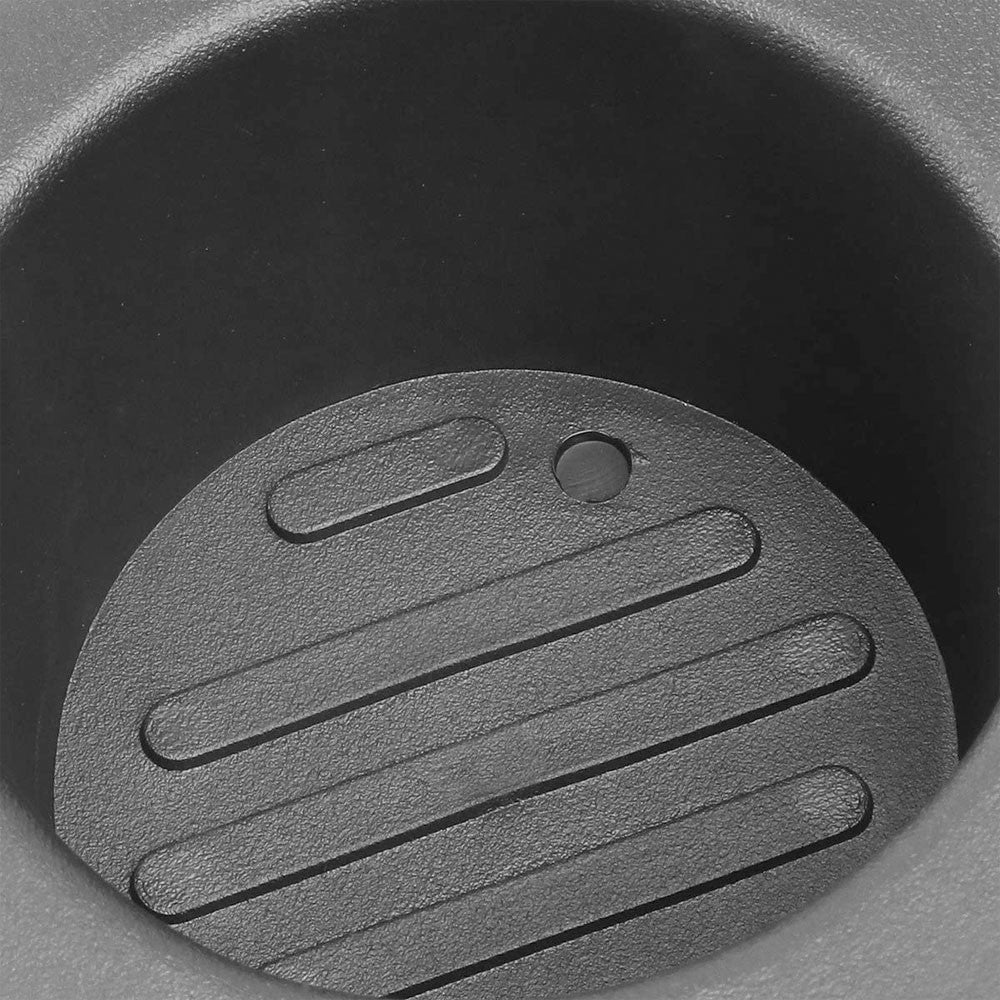 Black Rubber Floor Console Liner Cup Holder For 03-06 Expedition/04-14 F-150-Consoles & Parts-BuildFastCar