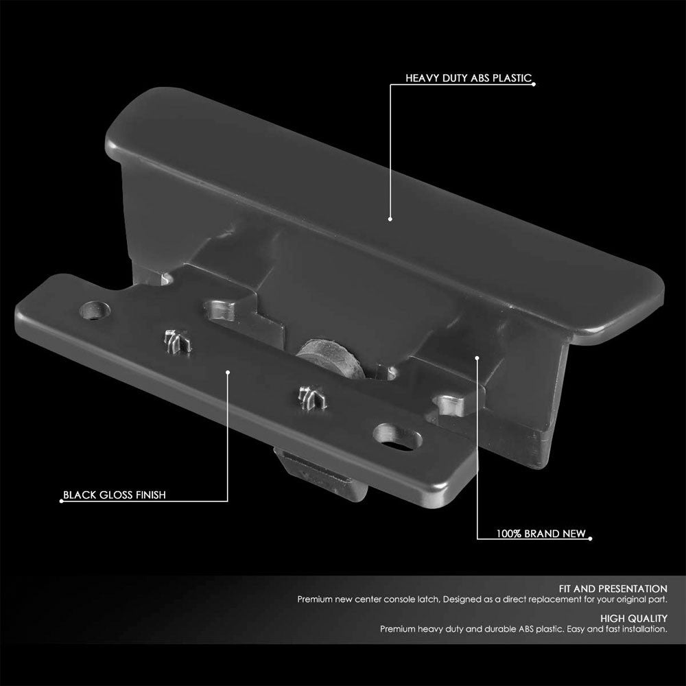 Black Plastic/Rubber OE Center Console Latch For 07-13 Chevrolet Silverado 1500-Consoles & Parts-BuildFastCar