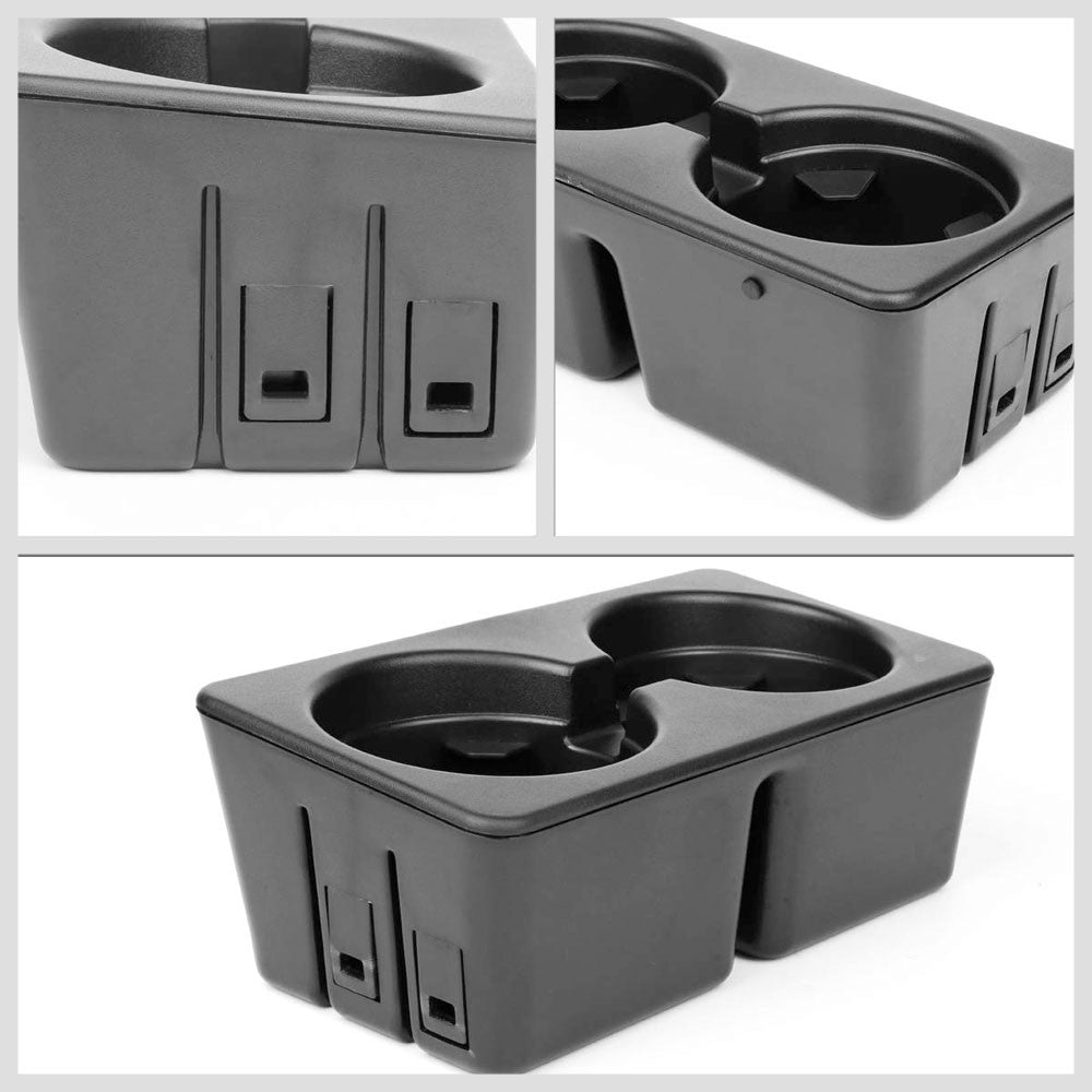 Black Floor Center Console Cup Holder For 07-14 Chevy Silverado 2500 HD/3500 HD-Consoles & Parts-BuildFastCar