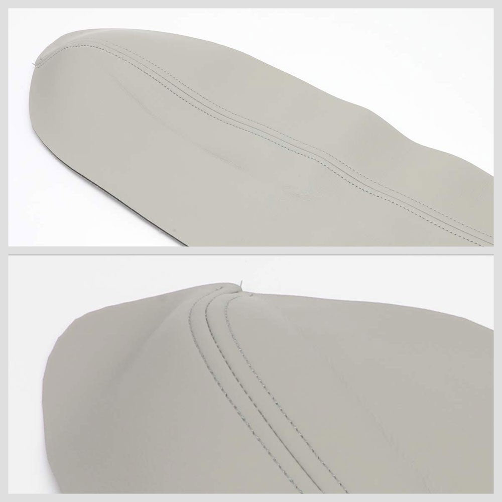 Grey Microfiber Leather Door Card Door Armrest Cover For 07-12 Honda CR-V 2.4L-Consoles & Parts-BuildFastCar
