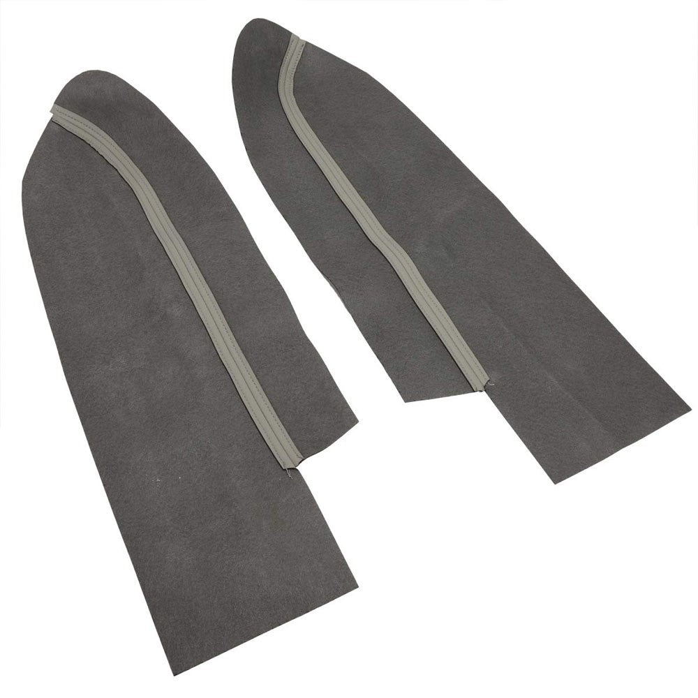 Grey Microfiber Leather Door Card Door Armrest Cover For 07-12 Honda CR-V 2.4L-Consoles & Parts-BuildFastCar