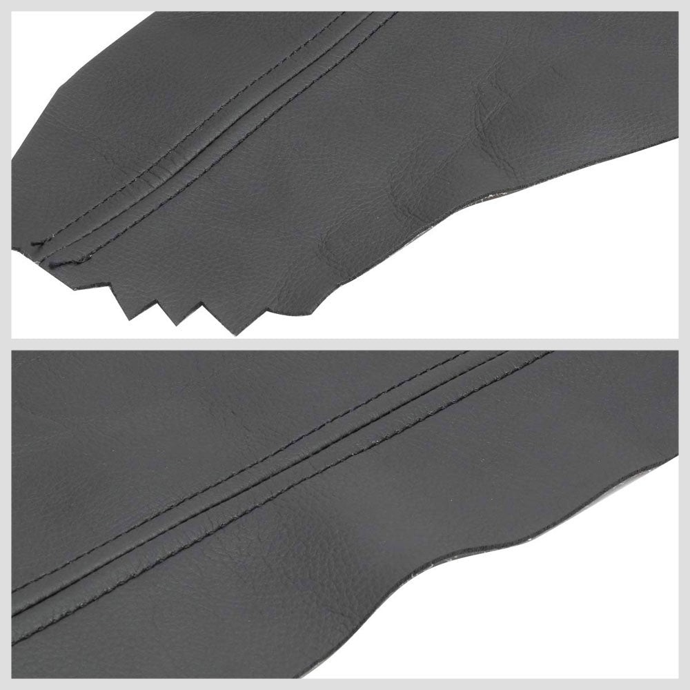 Black Leather Door Card Door Armrest Cover For 08-12 Honda Accord 2.4L/3.5L-Consoles & Parts-BuildFastCar