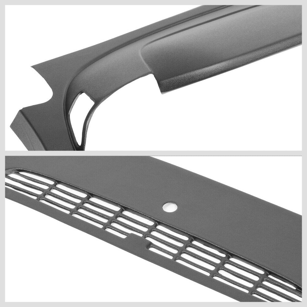 Dash Cap Bezel Overlay ABS Black Rear Vent Dashboard Cover For 02-05 Dodge Ram