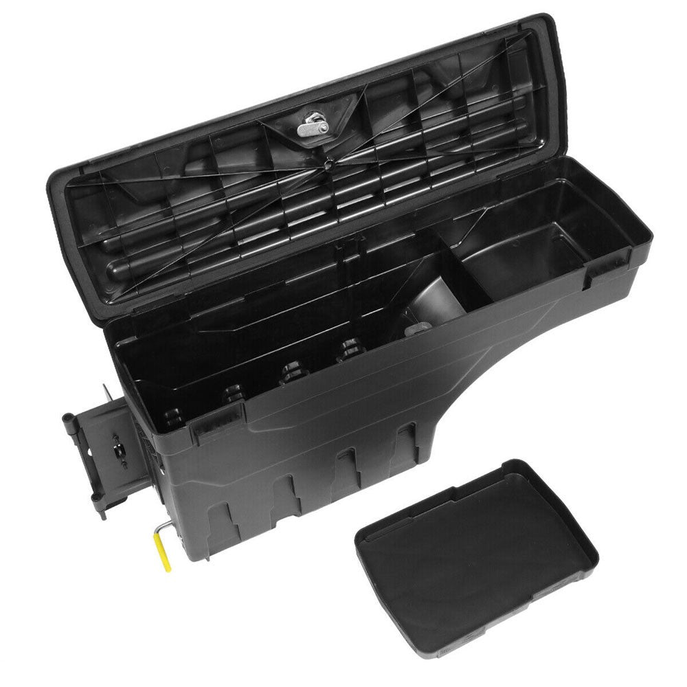 Left Driver Side Pick Up Truck Wheel Well Tool Box Storage For 02-18 Dodge Ram