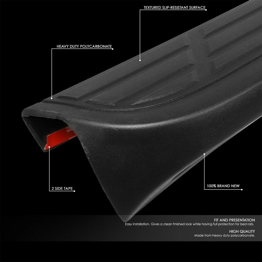 ABS Black Rear Truck Traigate Bed Cap Protector For 07-14 Silverado/Sierra