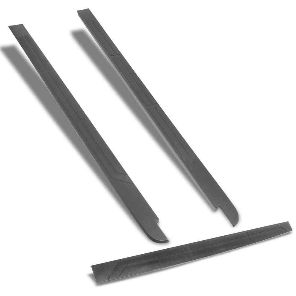 Black Truck Side Cap Rail & Tailgate Protector Cover For 14-20 Tundra w/6.5' Bed