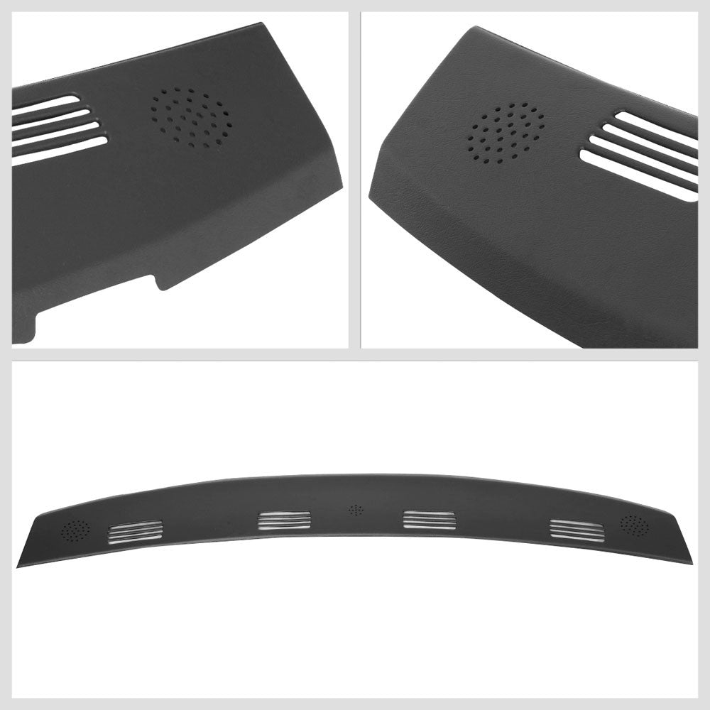 Dash Cap Bezel Overlay ABS Black Front/Rear Dashboard Cover For 02-05 Dodge Ram