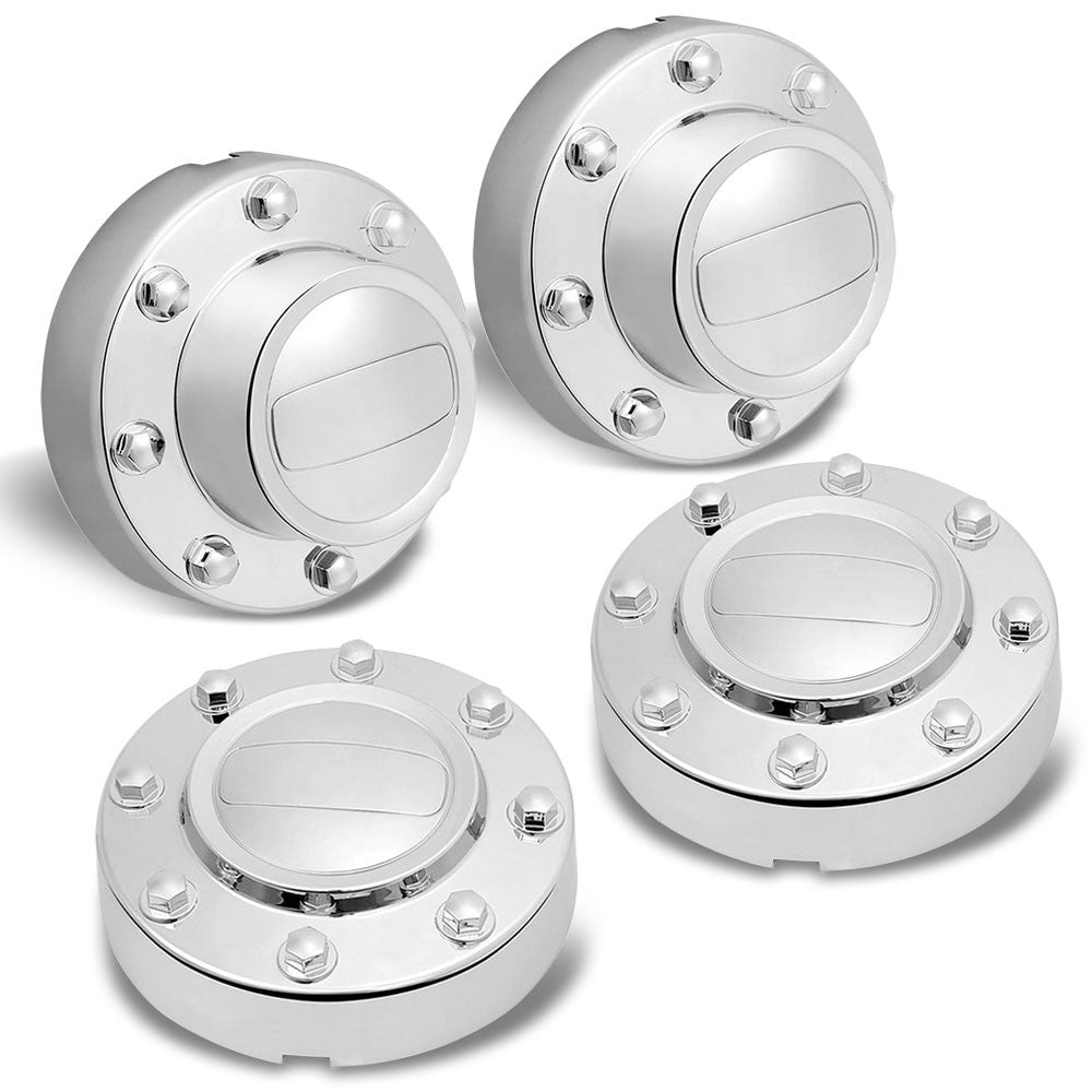 4PCS Chrome Front/Rear Alcoa Wheel Rim Center Hub Cap For 11-16 RAM 3500 Dually
