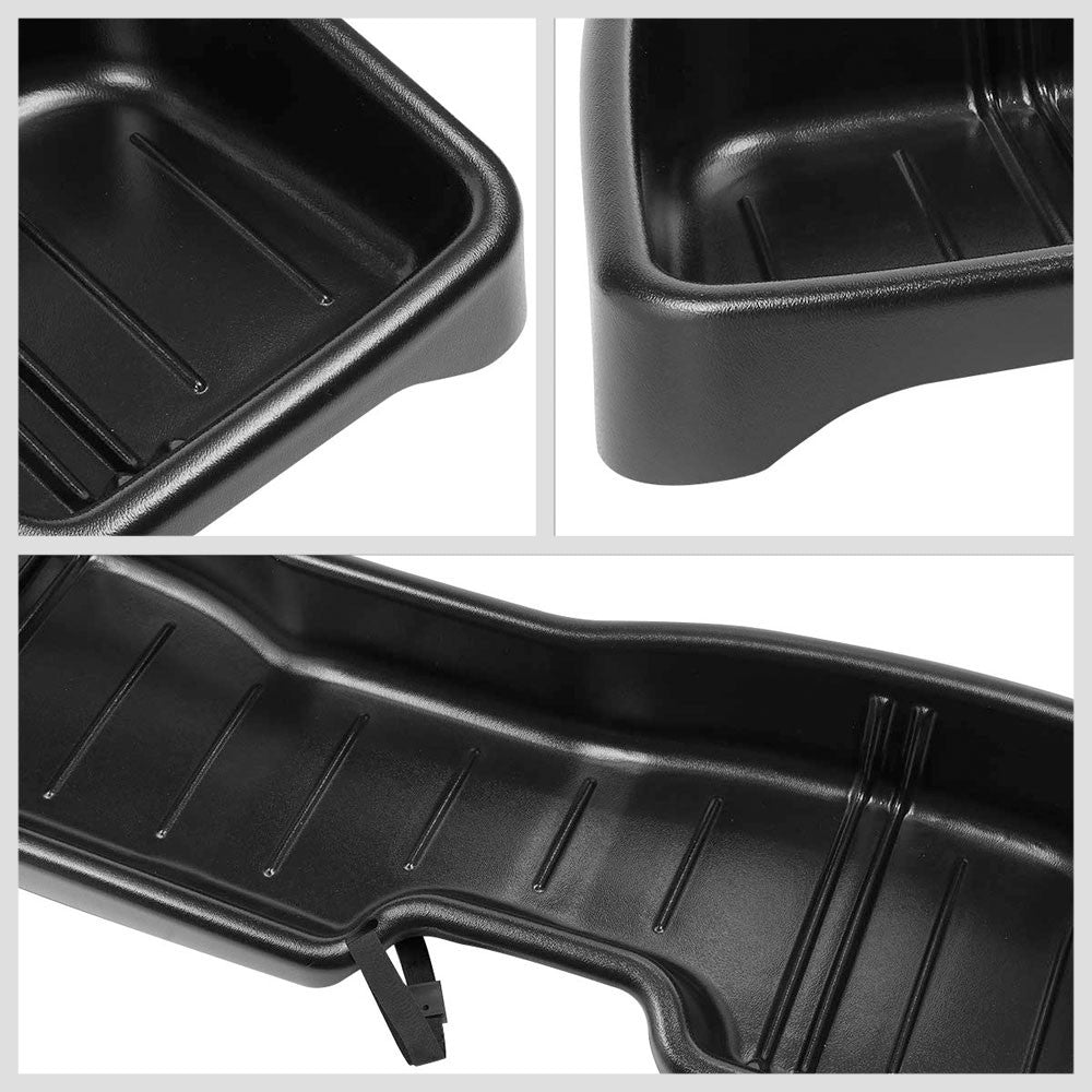 Black ABS Plastic Under Seat Cargo Storage For 14-19 Silverado 1500 Fleetside-Consoles & Parts-BuildFastCar