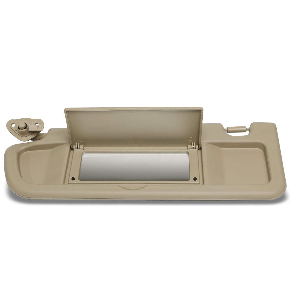 beige vinyl oe factory driver sun visor for 2006-2011 honda civic 1.3l/1.8l/2.0l