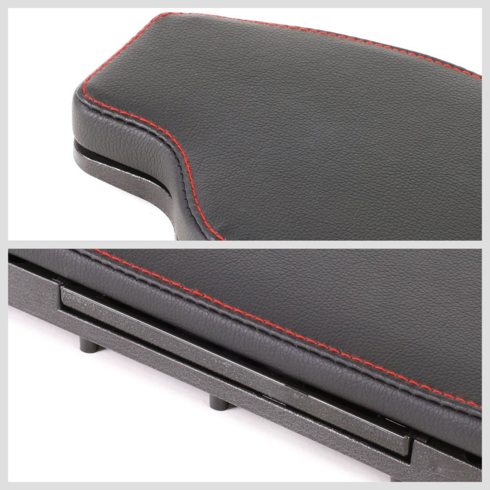Front Blac/Red Flip Up Center Console Lid Kit Assembly For 13-20 FRS/BRZ/86 Gen1