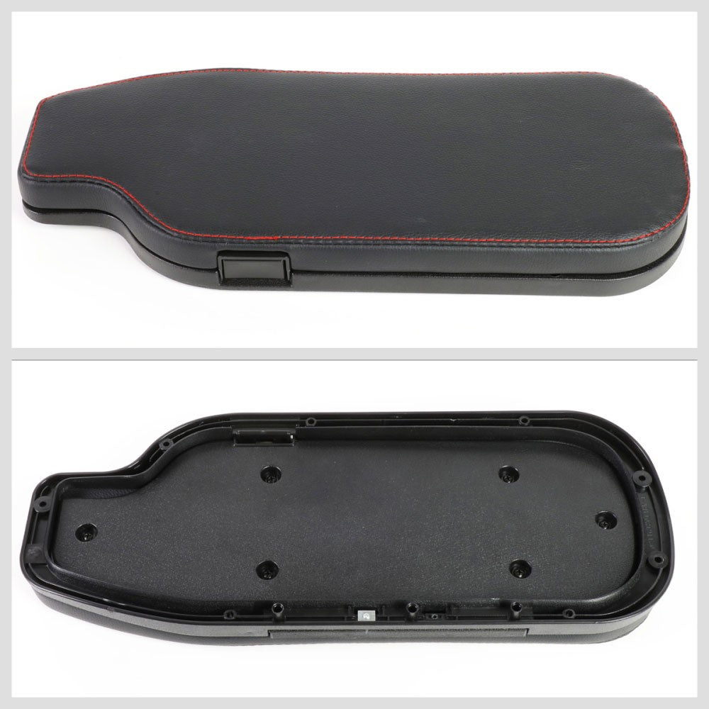Front Blac/Red Flip Up Center Console Lid Kit Assembly For 13-20 FRS/BRZ/86 Gen1
