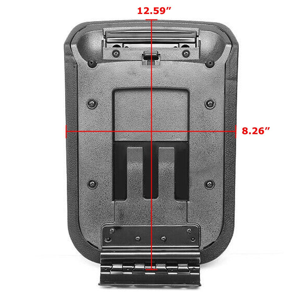 Front Black OE Style Center Console Tray Lid Cover For 05-09 Mustang w/o Pocket