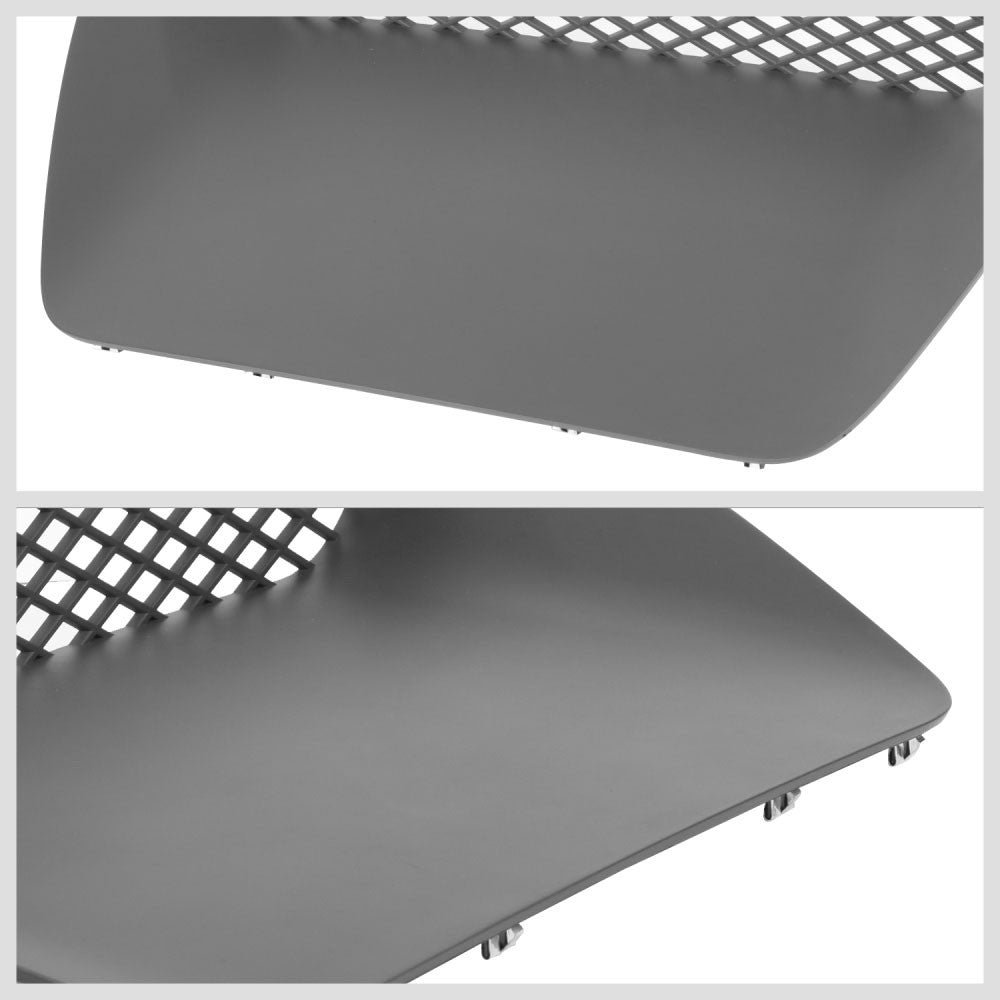Black Matte Front Diamond Mesh Hood Scoop Vent Insert For 04-05 Ram 1500 SRT-10