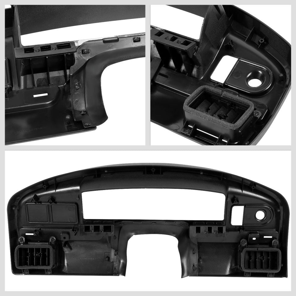 Front Black Gauge Cluster Dash Panel Dashboard Cover For 94-97 F-150 F-250 F-350