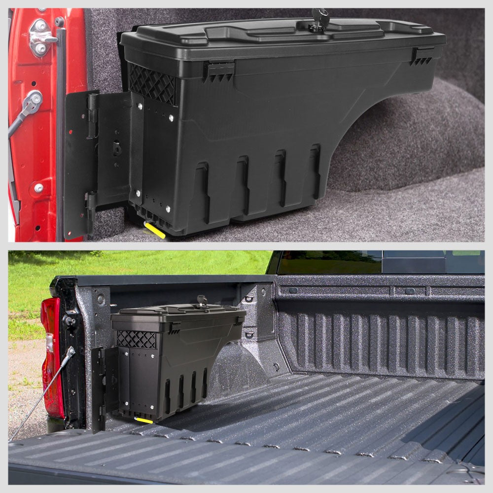 Drive Side (Left) Pickup Bed Wheel Well Tool Box Storage For 05+ Toyota Tacoma