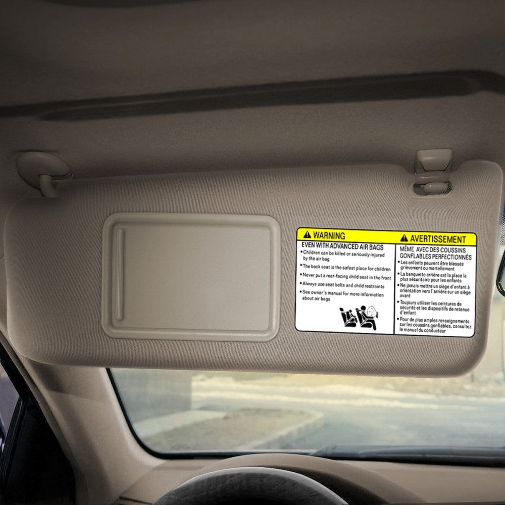 Beige Drive Side (Left) OE Style Sun Visor Sunshade For 05-15 Tacoma Double Cab