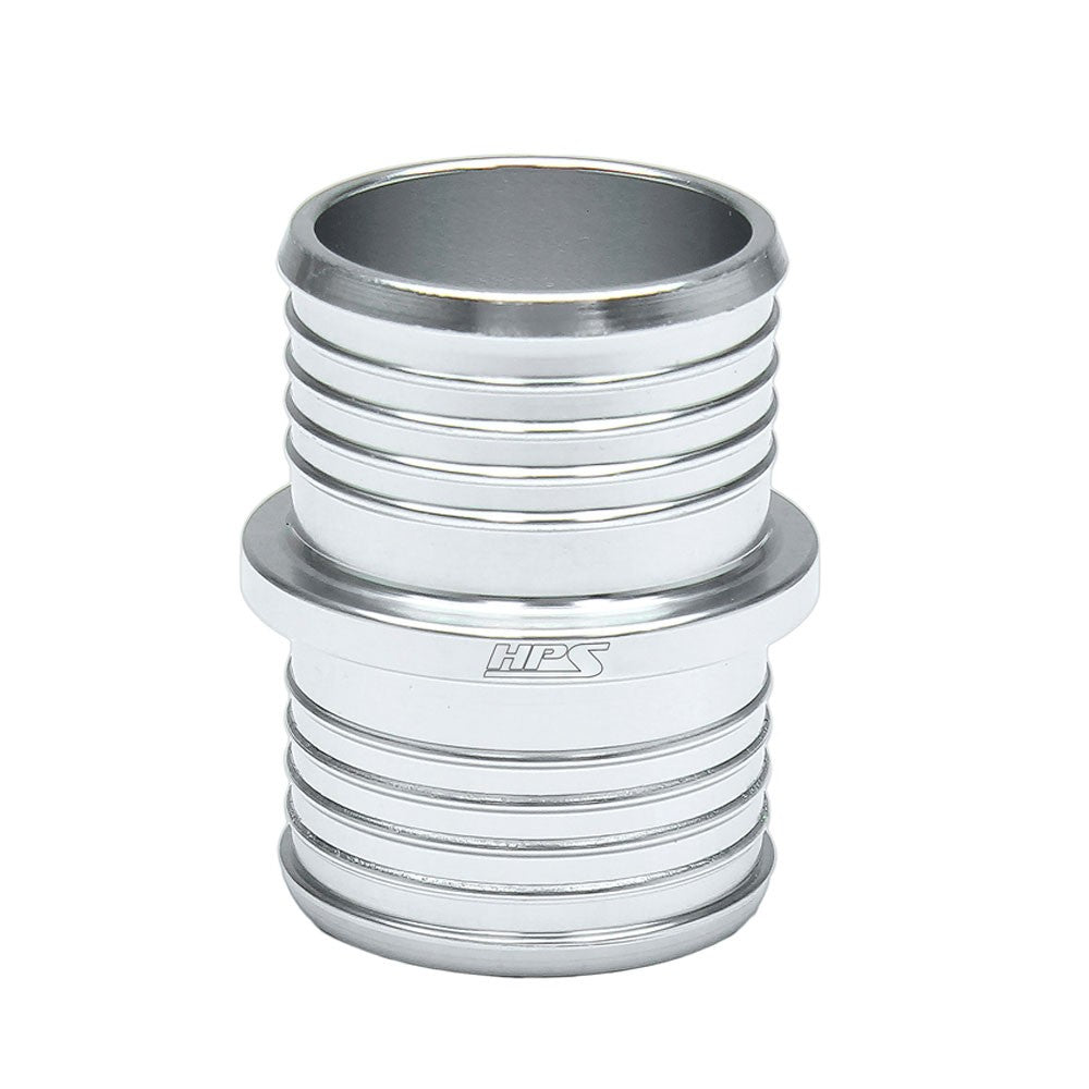 HPS 1-3/8" (35mm) Silver Billet 6061 Aluminum Joiner Hose Union Connector
