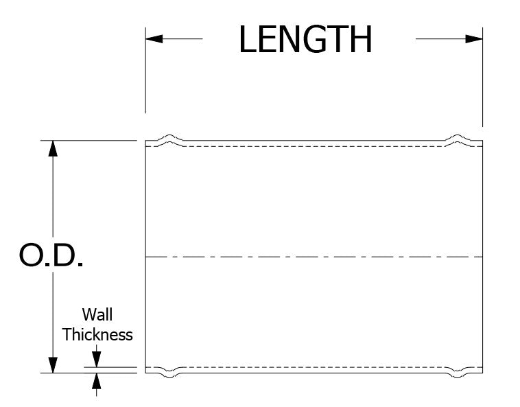 2.75"OD x 4" HPS 6061 Aluminum Joiner Tube Piping/Pipe w/Bead Roll For Intake-Performance-BuildFastCar