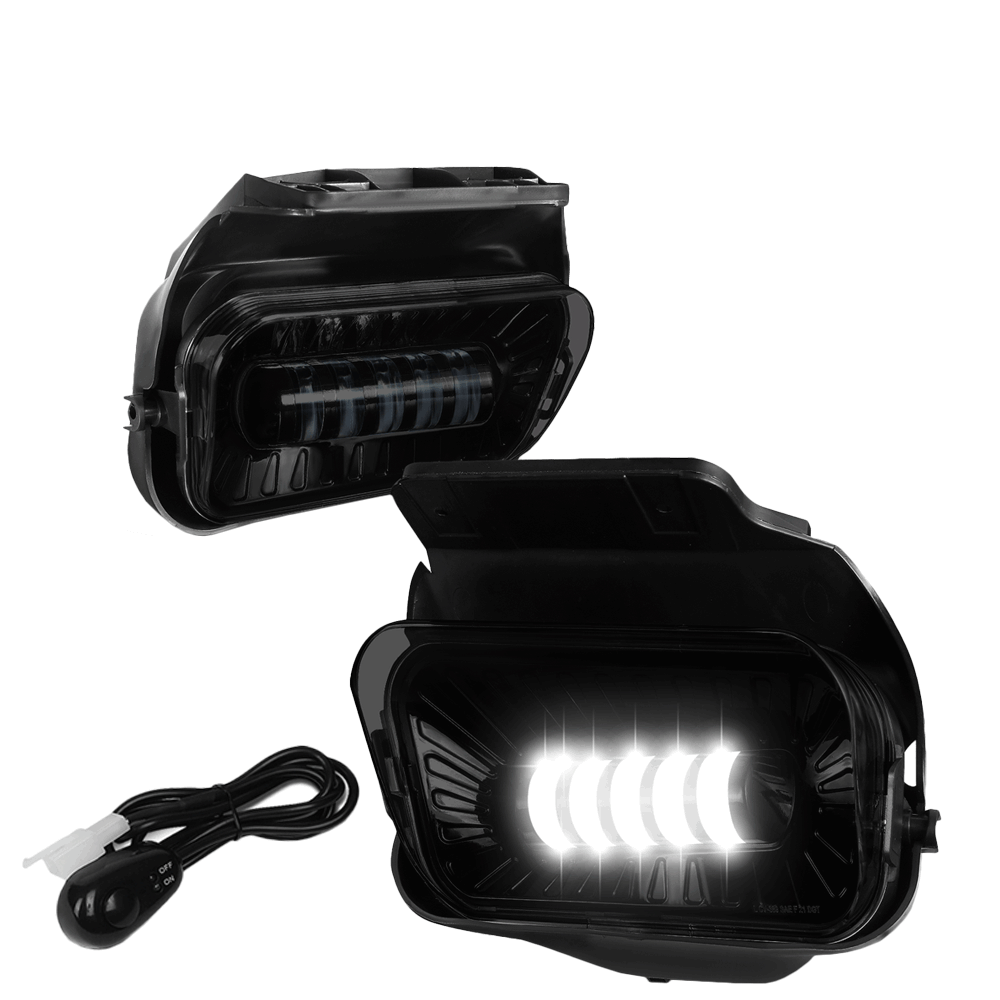 Smoked Len LED Front Bumper Fog Light Lamp 03-07 Silverado 1500-3500 BFC-FOLK-339-SM