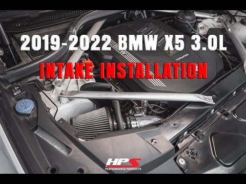 HPS Black Shortram Air Intake Heat Shield Kit For 19-23 BMW X5 / 20-23 X6 / 19-22 X7 3.0L B58