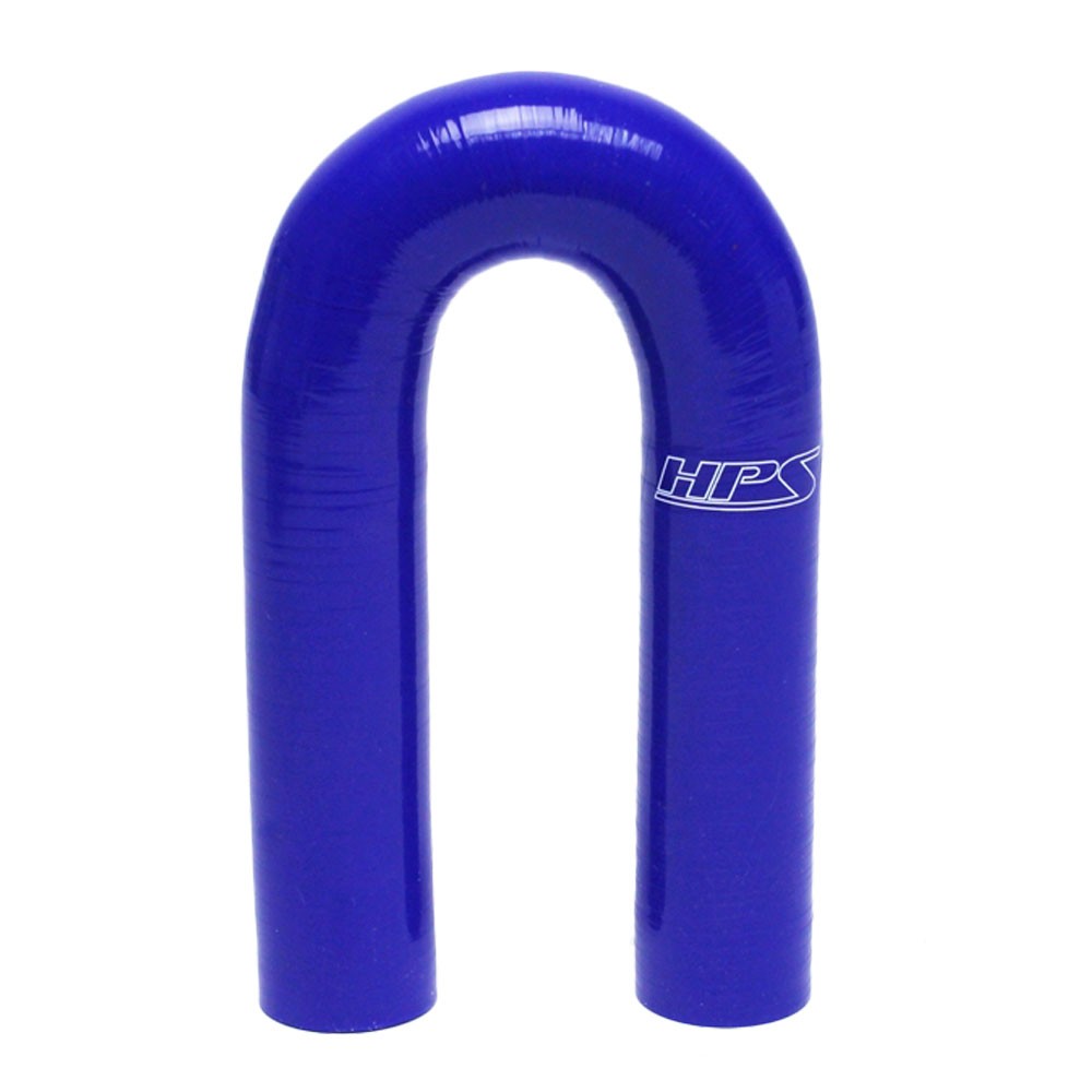 HPS 4.5" Length 1.5" (38mm) ID Blue 4Ply Elbow Couple Silicone 180 Degree Coolant Hose-Performance-BuildFastCar