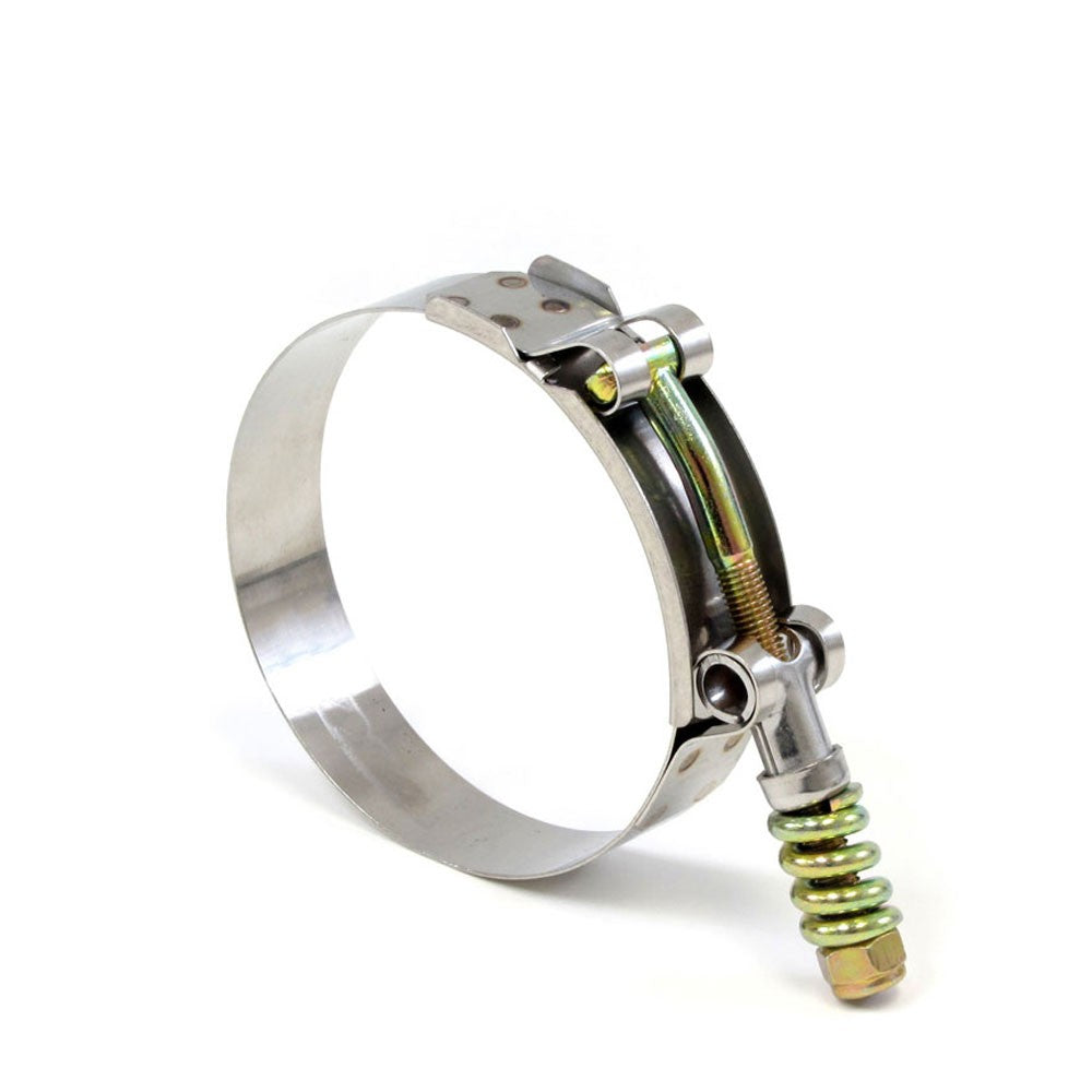 1 x HPS 121mm-129mm Stainless Steel Spring Loaded T-Bolt Clamp For 114mm ID Hose-Performance-BuildFastCar