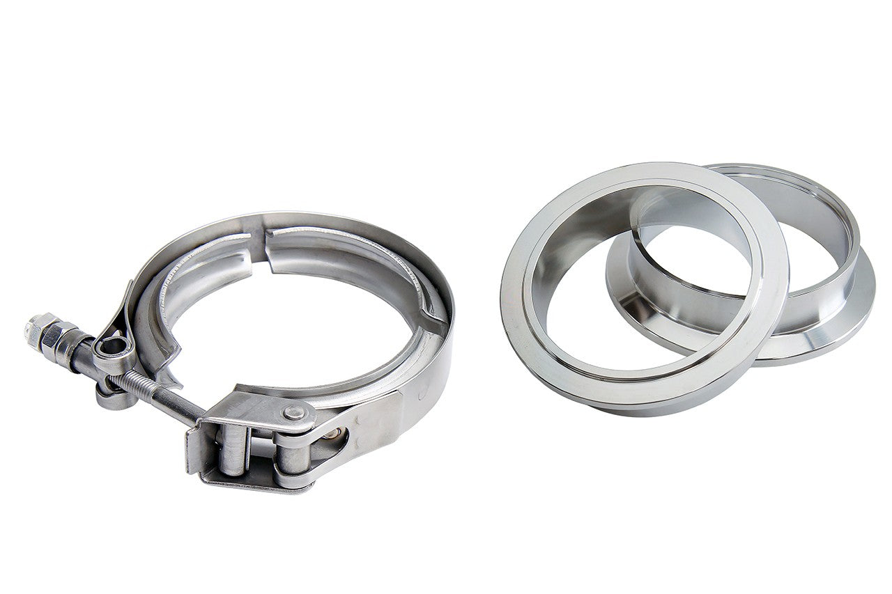 HPS 6" (152mm) Stainless Steel V-Band Clamp+Flanges For Exhaust Turbo Downpipe