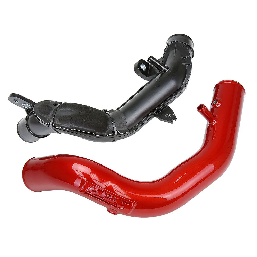 17-122WB+17-131WB HPS Black Hot Side Intercooler Charge Pipe+Resonator Tube For 16+ IS/GS/RC 2.0T
