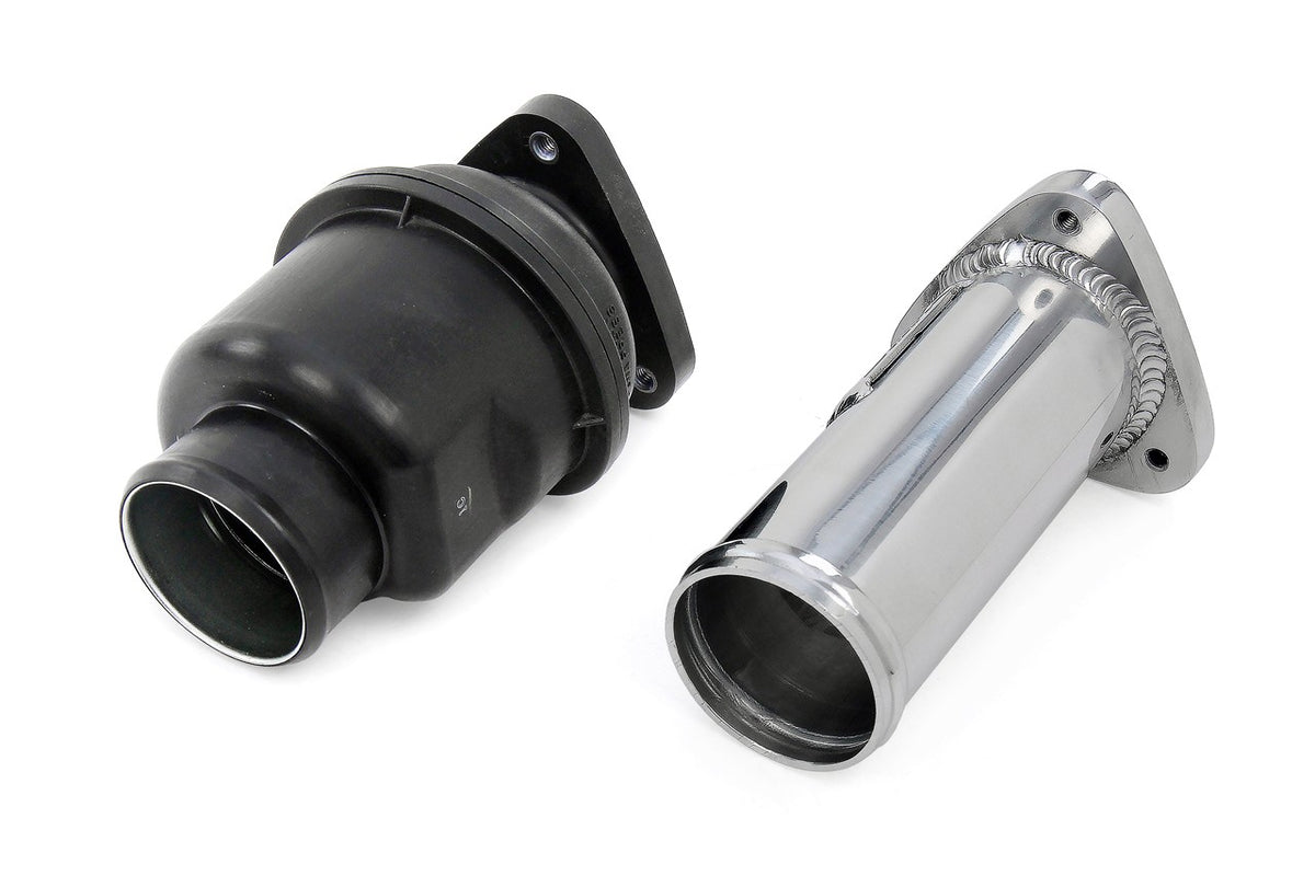 17-122WB+17-131WB HPS Black Hot Side Intercooler Charge Pipe+Resonator Tube For 16+ IS/GS/RC 2.0T