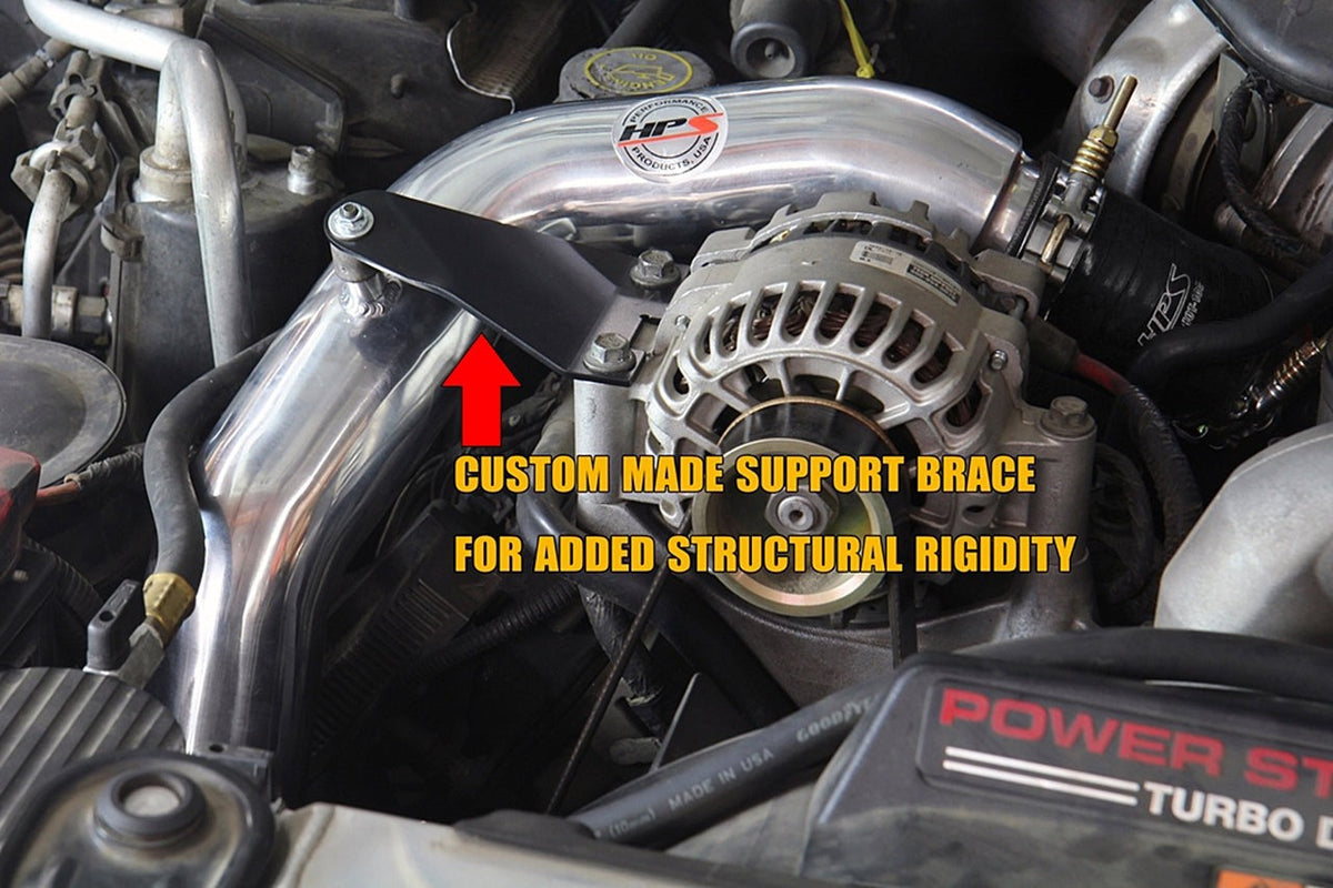 HPS intercooler charge pipe installed on 03-07 Ford F-Series Super Duty 6.0L Diesel