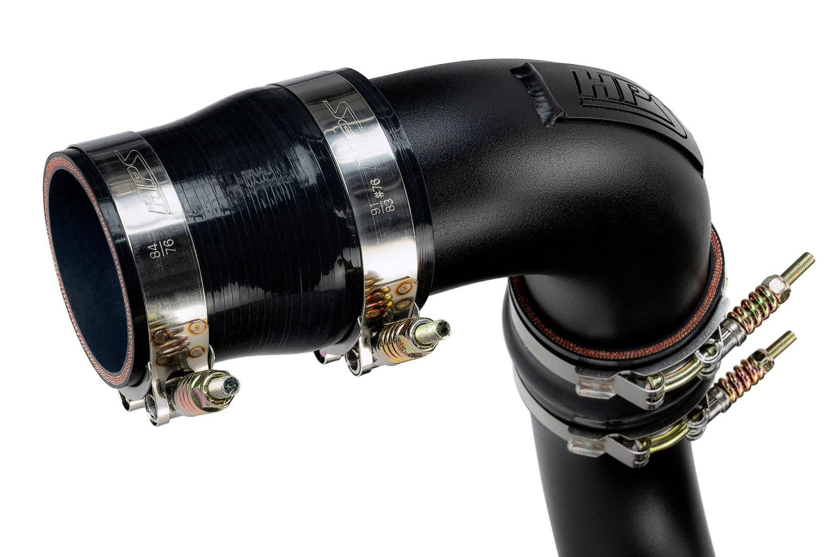 HPS Hot Side Charge Pipe for 17-19 Silverado/Sierra 2500HD 3500HD Duramax 6.6L Diesel L5P - black product photo