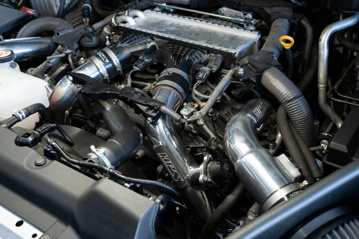 HPS Polish Hold Side Intercooler Charge Pipe Kit For 23+ Sequoia / 22+ Tundra