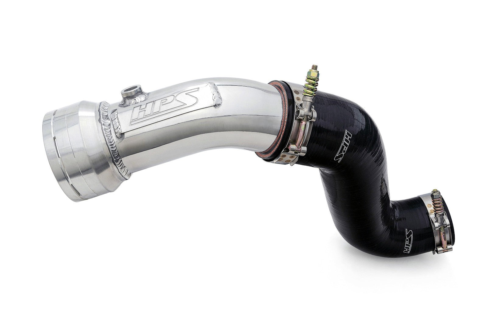 HPS 17-154P Polish Cold Side Charge Pipe+CAC Hose Intercooler Boot 17-154P