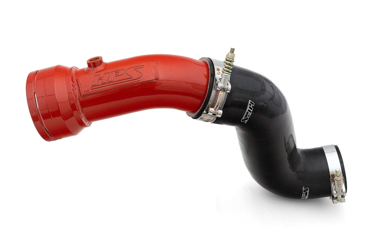 HPS Cold Side Charge Pipe + CAC Hose Boot Kit for 11-16 Ford F-250 F-350 F-450 F-550 6.7L P473 - red product photo