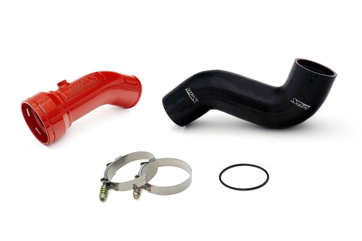 HPS 17-154R Red Cold Side Charge Pipe+CAC Hose Intercooler Boot 17-154R