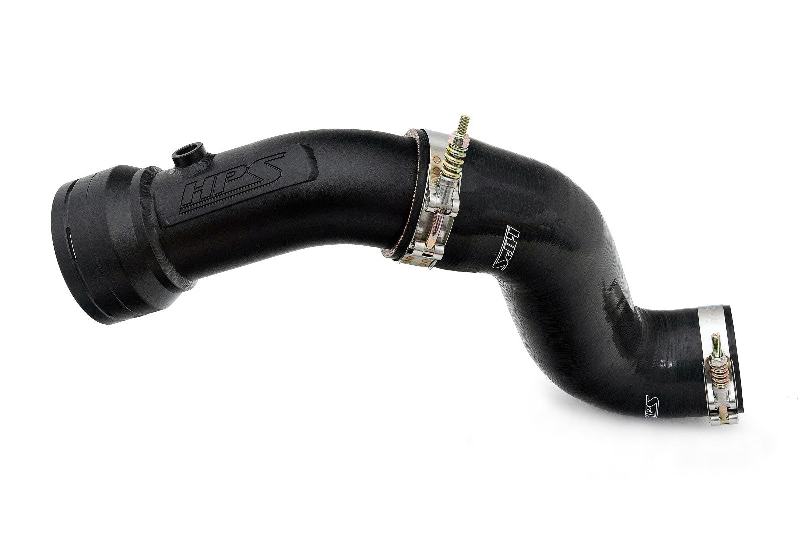 HPS 17-154WB Black Cold Side Charge Pipe+CAC Hose Intercooler Boot 17-154WB