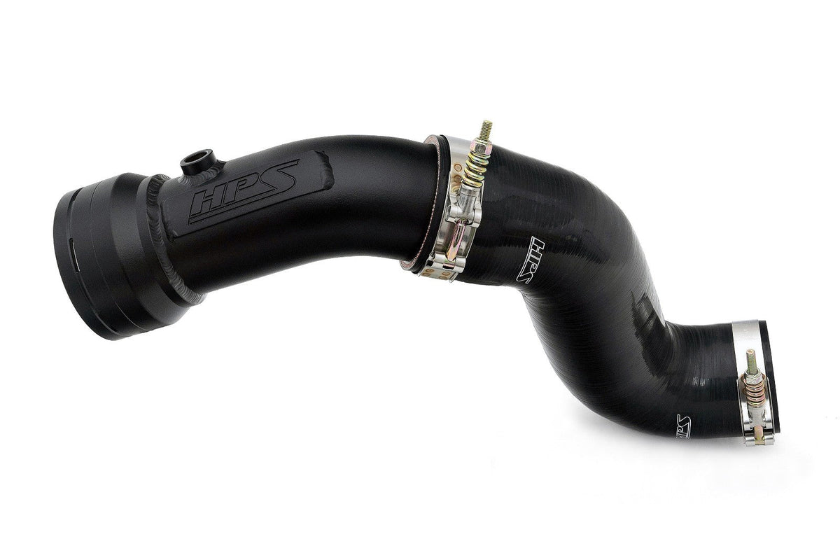 HPS Cold Side Charge Pipe + CAC Hose Boot Kit for 17-23 Ford F-250 F-350 F-450 F-550 6.7L P558 - black product photo