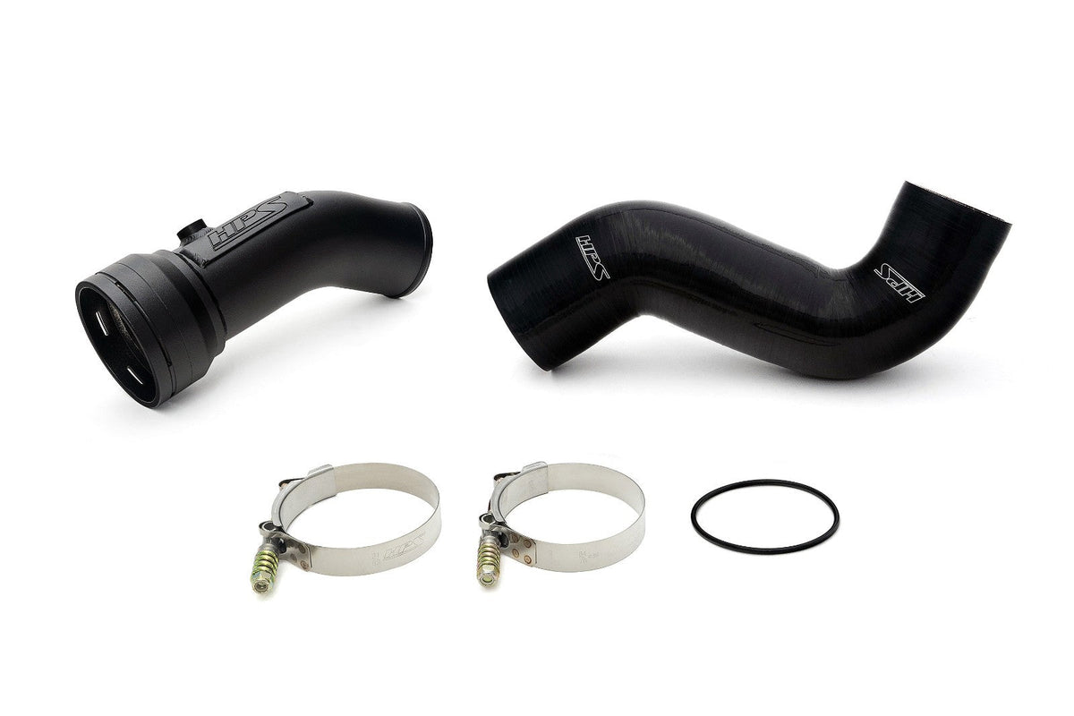 HPS Cold Side Charge Pipe + CAC Hose Boot Kit for 17-23 Ford F-250 F-350 F-450 F-550 6.7L P558 - black product photo