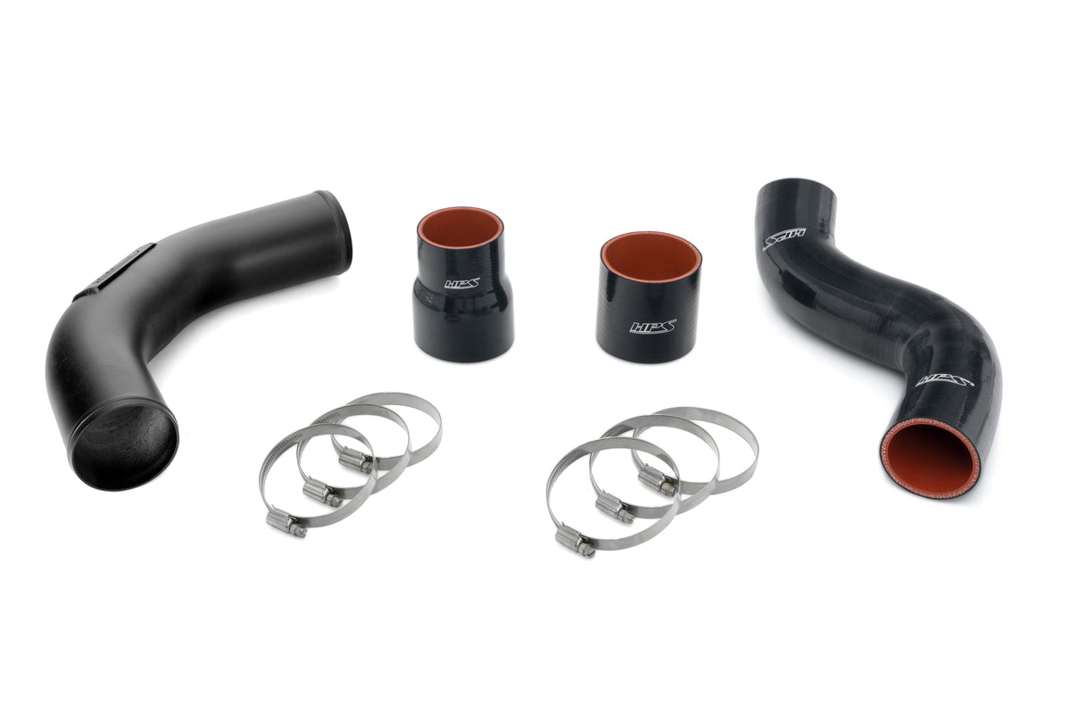17-164WB HPS Black Hot & Cold Side Intercooler Charge Pipe Hose Kit For 21-25 TLX Type-S