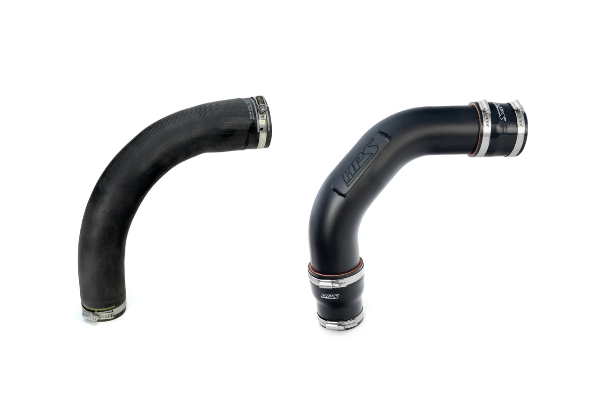 17-168WB HPS Black Cold Side Intercooler Charge Pipe Hose Kit For 21-25 Acura TLX Type-S