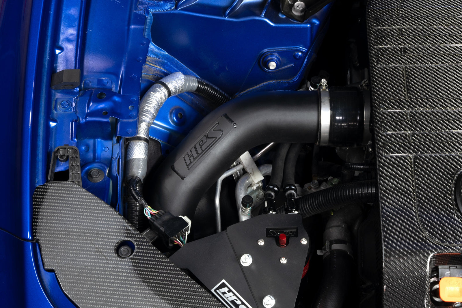 17-168WB HPS Black Cold Side Intercooler Charge Pipe Hose Kit For 21-25 Acura TLX Type-S