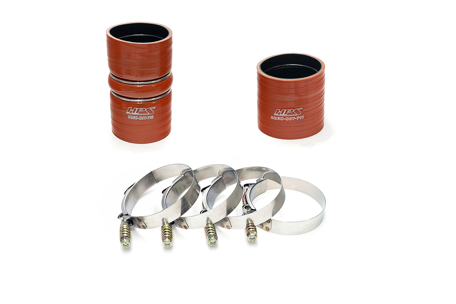 17-172P HPS Polish/Orange Cold Intercooler Charge Pipe For 03-07 F-Series SD 6.0L Diesel