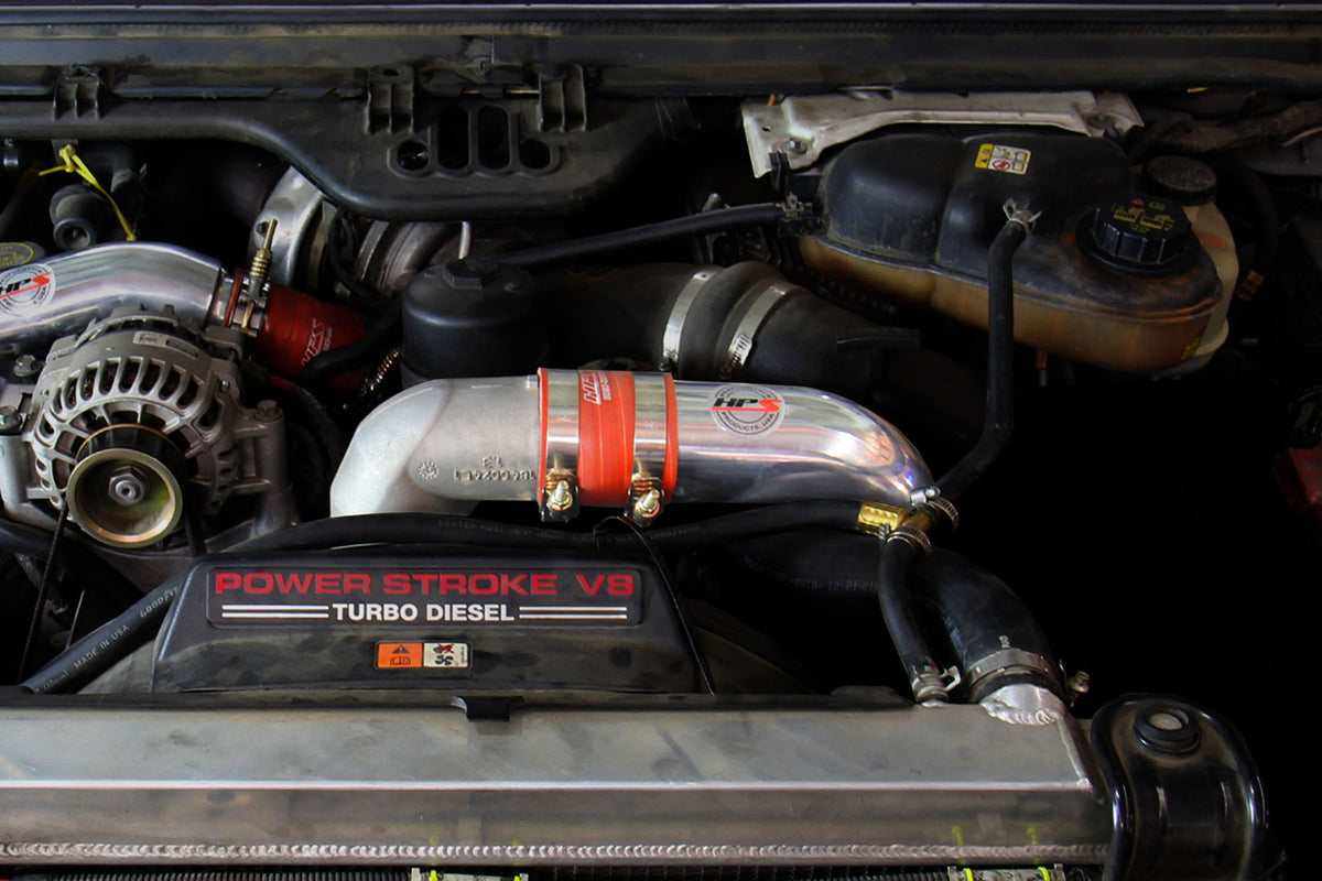 17-172P HPS Polish/Orange Cold Intercooler Charge Pipe For 03-07 F-Series SD 6.0L Diesel