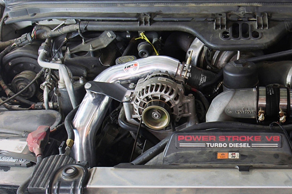 17-173WB HPS Black/Black Hot Intercooler Charge Pipe For 03-07 F-Series SD 6.0L Diesel